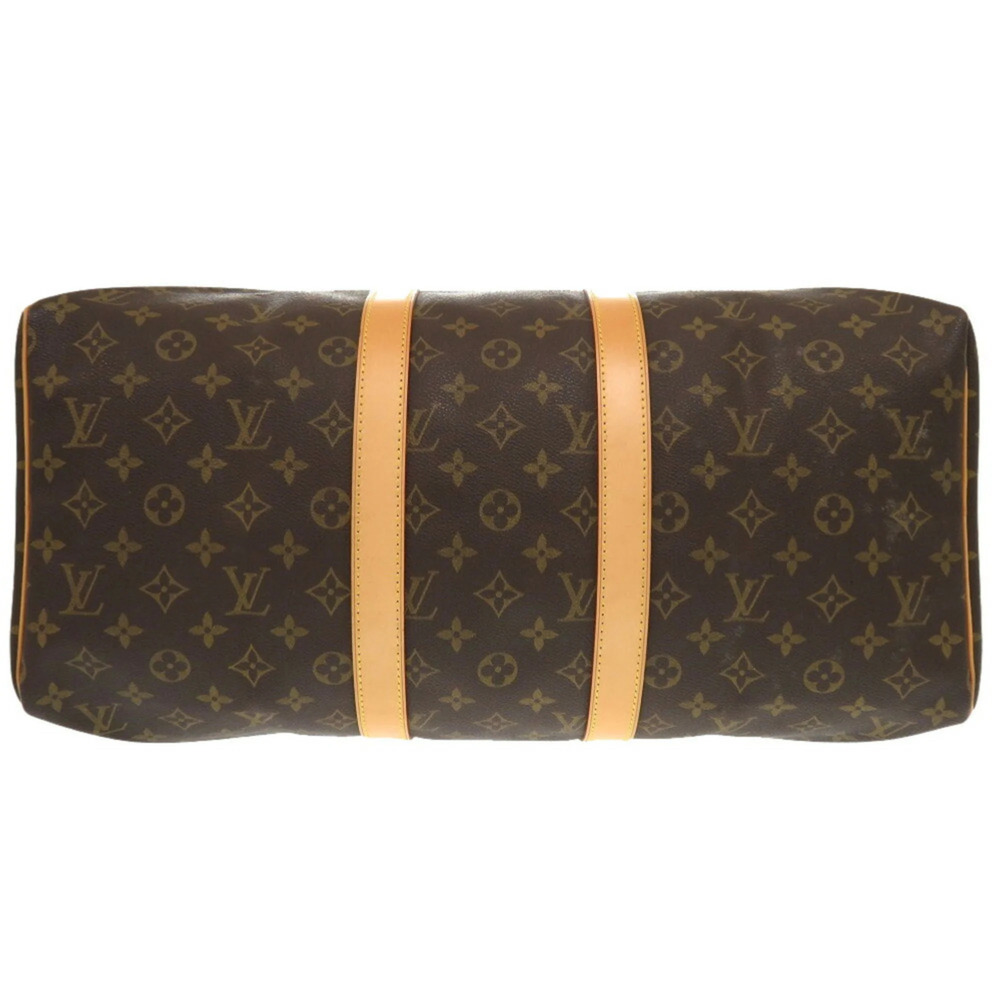 LOUIS VUITTON Authentic Brown Monogram Keepall 45 Boston Bag - Picture 4 of 11